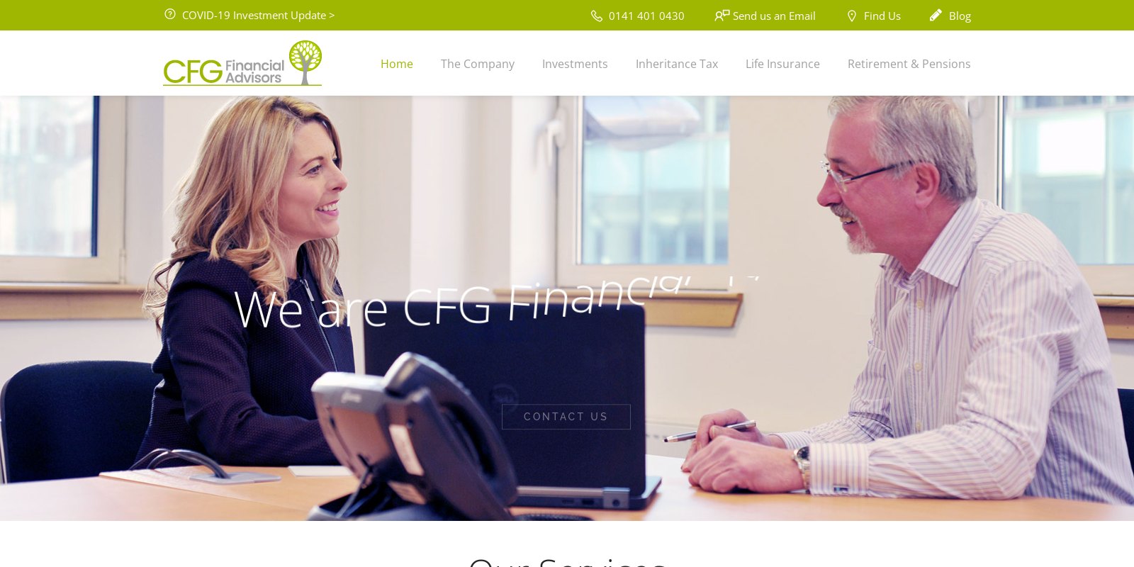 Preview of http://www.cfgfinancialadvisors.co.uk