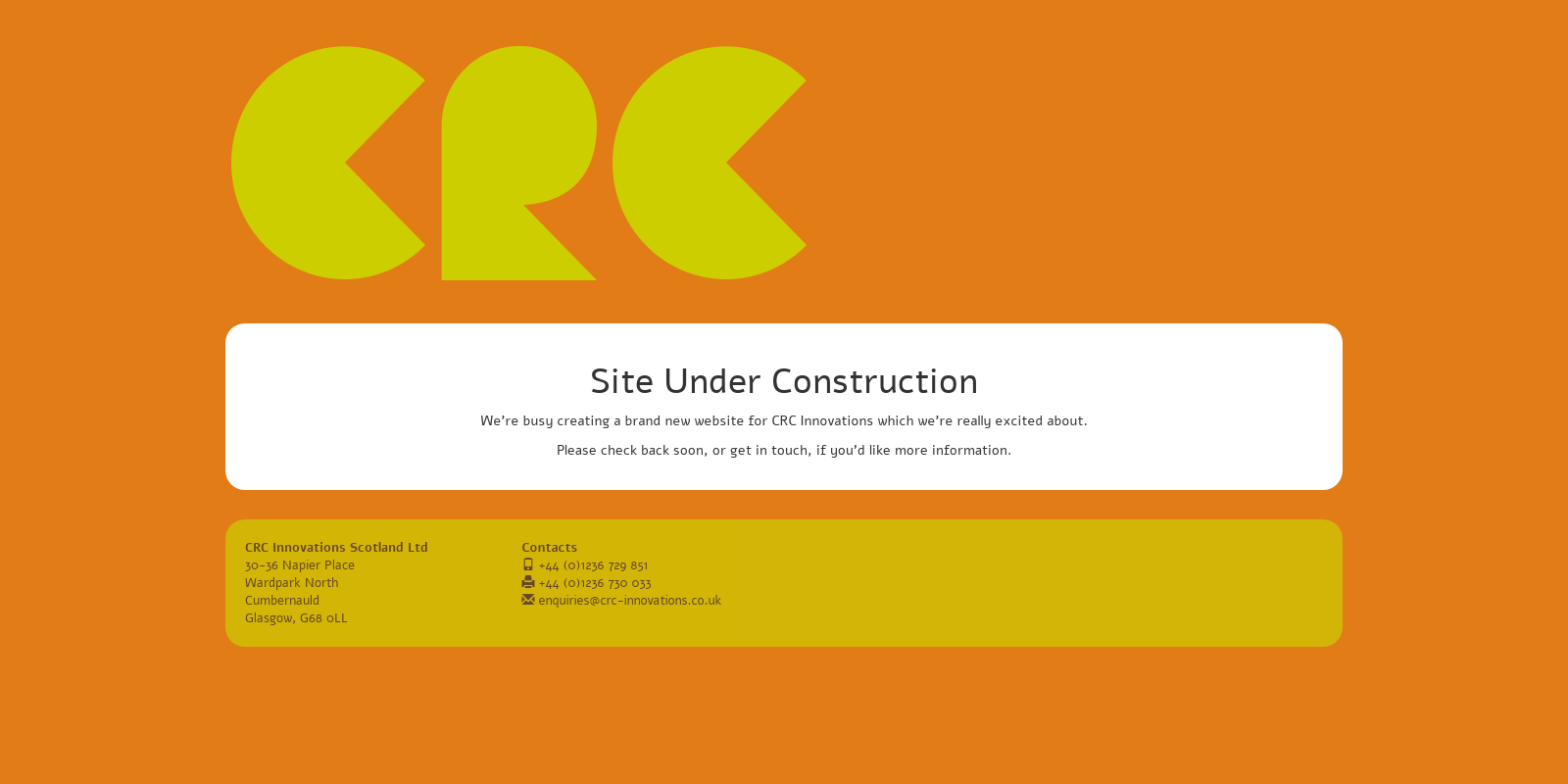 Preview of http://www.crc-innovations.co.uk
