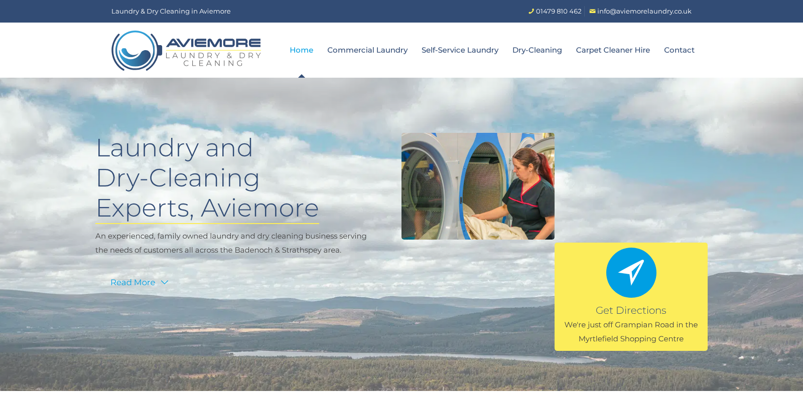 Preview of https://www.aviemorelaundry.co.uk