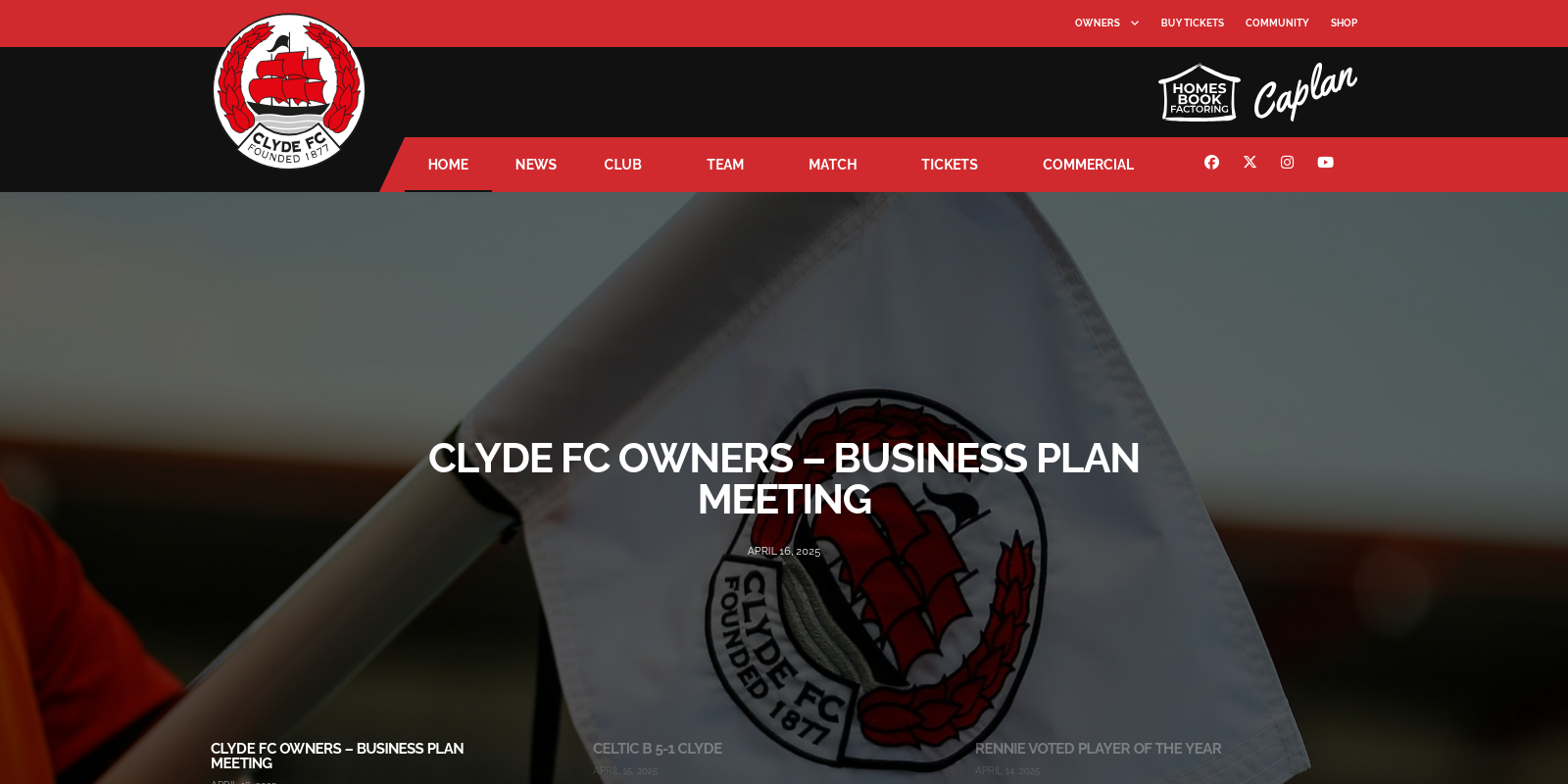 Preview of https://www.clydefc.co.uk/