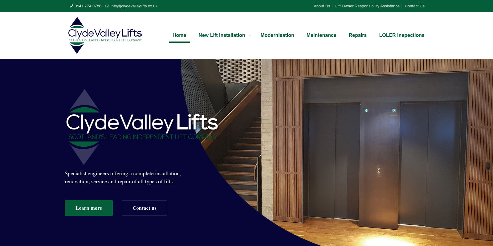 Preview of https://www.clydevalleylifts.co.uk/