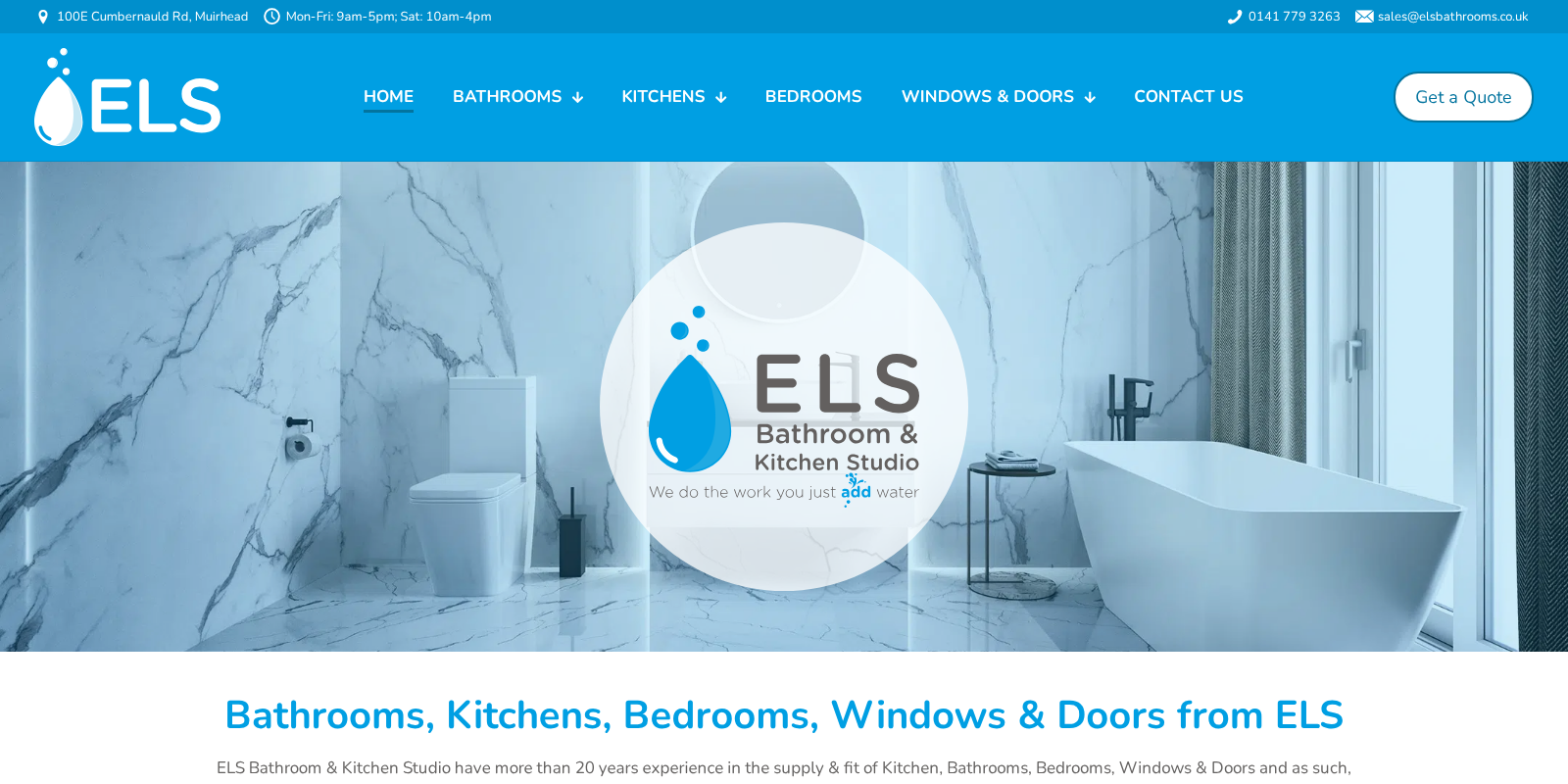 Preview of https://www.elsbathrooms.co.uk