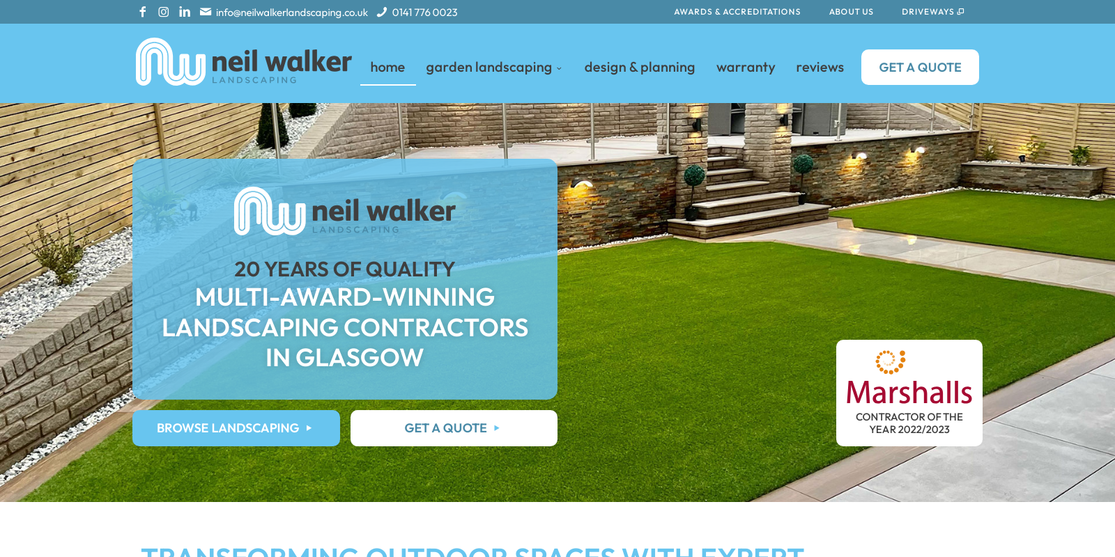 Preview of https://www.neilwalkerlandscaping.co.uk/