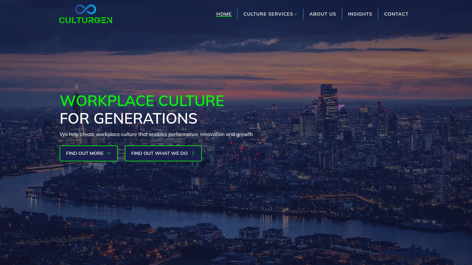 Screenshot of the Culturgen website